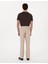 Açık Kahverengi Slim Fit Keten Karışımlı Pantolon 4