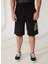 Siyah Erkek Sweat Şort 74OBDI07CF400899 3