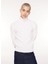 Bisiklet Yaka Slim Fit Beyaz Erkek Kazak 61101130 2