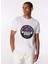 Bisiklet Yaka Baskılı Kırık Beyaz Erkek T-Shirt J4SM-TST7241 3