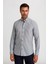 Modern Fit Uzun Kol Düğmeli Yaka Çizgili Spor Gömlek Sıyah GMCZG1622300205_D99 1