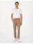 Kahverengi Slim Fit Kanvas Pantolon 1