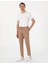 Kahverengi Slim Fit Kanvas Pantolon 3