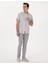 Gri Slim Fit Kanvas Pantolon 3