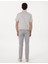 Gri Slim Fit Kanvas Pantolon 4