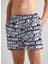 Lacivert Erkek Normal Baskılı Şort Mayo PMB10384 595 Ao Logo Swımshort 2