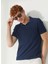 Polo Yaka Slim Fit Lacivert Erkek Kazak A26432TF- 1