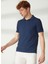 Polo Yaka Slim Fit Lacivert Erkek Kazak A26432TF- 2