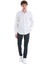 Lacivert Comfort Fit Baskılı Slim Yaka Uzun Kollu Spor Gömlek 2