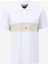 Çizgili Beyaz Erkek Polo T-Shirt DM0DM18315YBR 1
