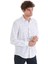 Lacivert Comfort Fit Baskılı Slim Yaka Uzun Kollu Spor Gömlek 5