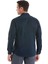 Lacivert Slim Fit Düz 100% Pamuk Slim Yaka Uzun Kollu Saten Gömlek 4