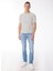 Gmg Fırenze Bisiklet Yaka Slim Fit Gri Erkek Kazak GU24MSS04001 2