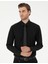 Siyah Slim Fit Uzun Kollu Basic Gömlek 1