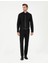 Siyah Slim Fit Uzun Kollu Basic Gömlek 4
