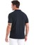 Lacivert Regular Fit Jakarlı Polo Yaka Pamuklu Tişört 6