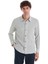 Yeşil Klasik Fit Çizgili Uzun Kollu Overshirt Gömlek 1