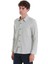 Yeşil Klasik Fit Çizgili Uzun Kollu Overshirt Gömlek 4