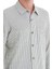 Yeşil Klasik Fit Çizgili Uzun Kollu Overshirt Gömlek 5