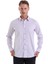 Lila Comfort Fit Çizgili %100 Pamuklu Slim Yaka Uzun Kollu Casual Gömlek 1