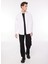 Slim Fit Gömlek Yaka Beyaz Erkek Gömlek UMA23135CA 3