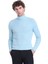 Mavi Slim Fit Fitilli Balıkçı Yaka Yünlü Triko Kazak 1