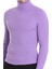 Lila Slim Fit Fitilli Balıkçı Yaka Yünlü Triko Kazak 5