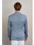 Lacivert Slim Fit Çizgili Sivri Yaka Casual Ceket 6