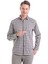 Bej Klasik Fit Kareli Slim Yaka Uzun Kollu Casual Flanel Gömlek 1