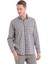 Bej Klasik Fit Kareli Slim Yaka Uzun Kollu Casual Flanel Gömlek 2