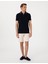 Bej Slim Fit Dokuma Şort 3