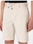 Bej Slim Fit Dokuma Şort 5