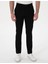 Siyah Slim Fit Kanvas Pantolon 2