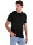 Siyah Regular Fit Düz Bisiklet Yaka Rayon Triko Tişört 3