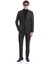 Haki Slim Fit Düz Mono Yaka Casual Flanel Takım Elbise 2