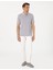 Açık Gri Slim Fit Polo Yaka Tişört 4