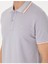 Açık Gri Slim Fit Polo Yaka Tişört 6