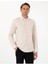 Bej Slim Fit Uzun Kollu Gömlek 1