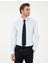 Açık Mavi Slim Fit Uzun Kollu Basic Gömlek 3