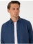 Lacivert Oxford Slim Fit Kolay Ütülenebilir Gömlek 2