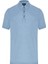 Saf Keten Açık Mavi Polo Yaka T-Shirt 6
