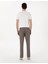Vizon Slim Fit Beli Lastikli Kanvas Pantolon 4