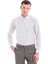 Bordo Slim Fit Baskılı Pamuklu Slim Yaka Uzun Kollu Klasik Gömlek 1