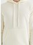 Krem Rengi Kapüşonlu Cepli Pamuklu Regular Fit Erkek Sweatshirt Core Hoodıe W/pocket 3