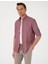 Bordo Oxford Slim Fit Kolay Ütülenebilir Gömlek 1