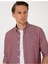 Bordo Oxford Slim Fit Kolay Ütülenebilir Gömlek 2