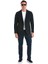 Lacivert Slim Fit Düz Mono Yaka Casual Ceket 2