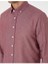 Bordo Oxford Slim Fit Kolay Ütülenebilir Gömlek 7