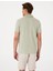 Haki Slim Fit Örme Dokulu Polo Yaka Tişört 5