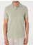 Haki Slim Fit Örme Dokulu Polo Yaka Tişört 6